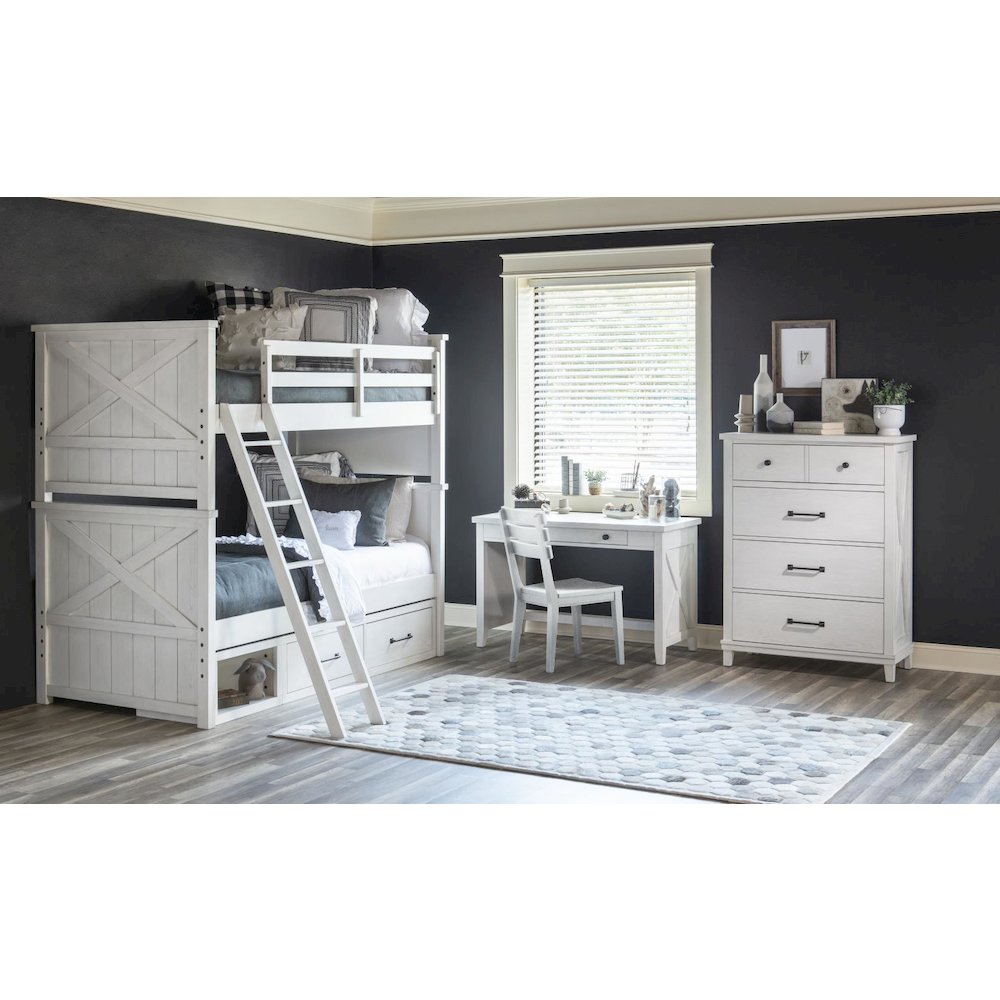 Flatiron Desk/Vanity (1 Drawer, 2 Outlets & 2 USB Ports). Picture 4