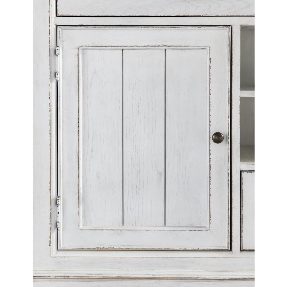 Cottage Park Credenza Hutch (2 Framed Glass Doors, 2 Adj. Shelves Each). Picture 5