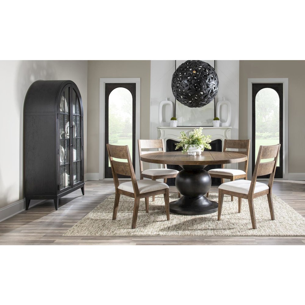 Artisan's Place Display Cabinet (2 Seeded Glass Doors, 3 Glass Shelves). Picture 5