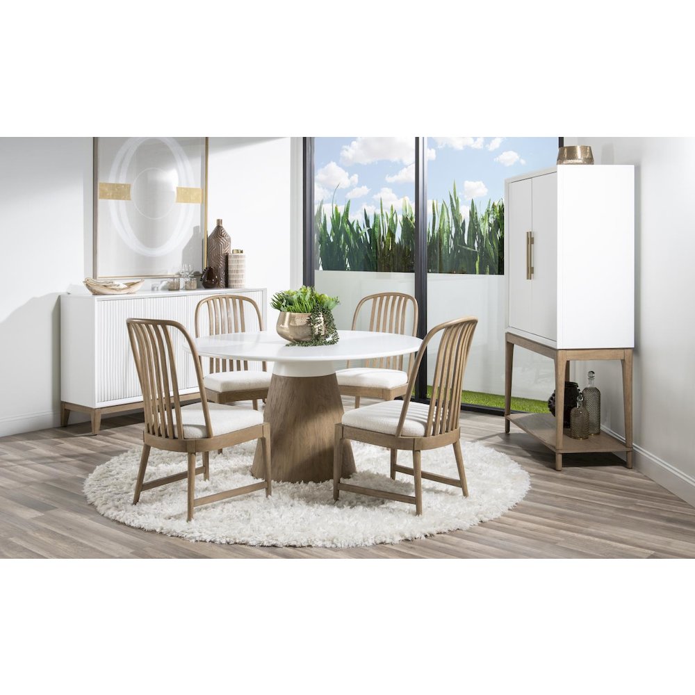 Melrose Bar Console (2 Doors, 2 Adj Shelves, 2 Drawers, 1 Pull Out Surface). Picture 6