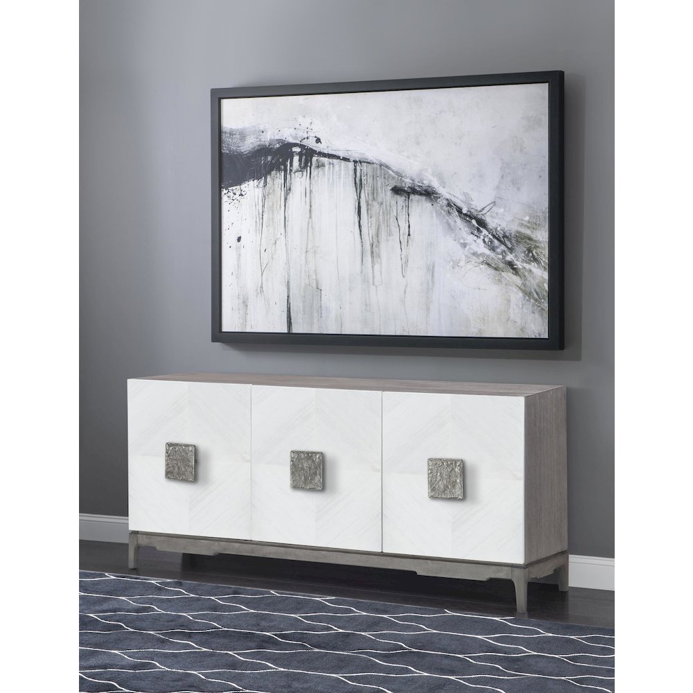 Entertainment Console, 3 Doors, 1 Adj/Rem Shelves,Wire Management,Accepts 70" Tv. Picture 3