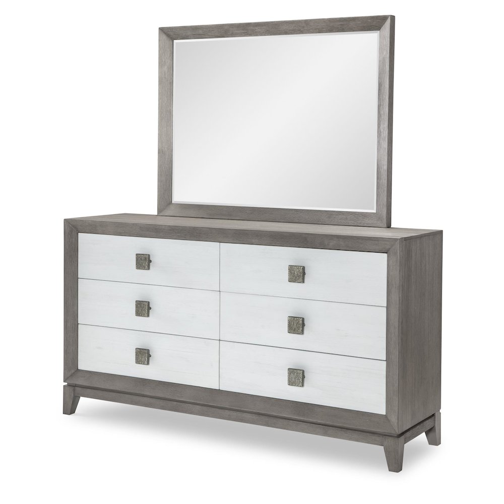 Terra Luna Mirror, Beveled, White Cloud & Nightfall. Picture 2