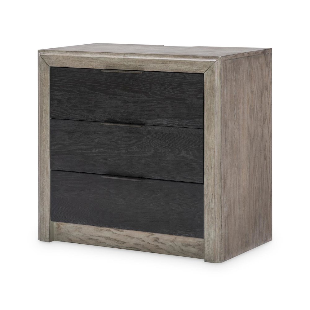 Halifax Nightstand (3 Drawers, USB Charging). Picture 1