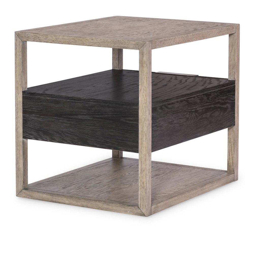 Halifax End Table (Two Tone, 1 Floating Drawer). Picture 6