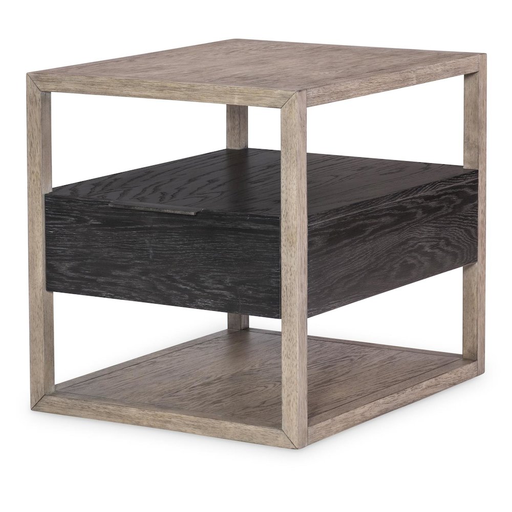Halifax End Table (Two Tone, 1 Floating Drawer). Picture 1