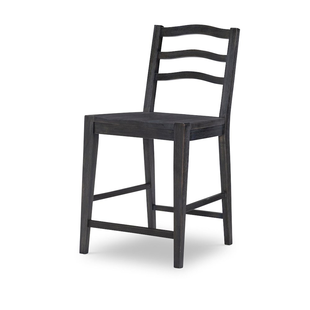 Halifax Counter Height Ladder Back Chair (Kd, Wood Seat, Seat Height: 24"). Picture 1
