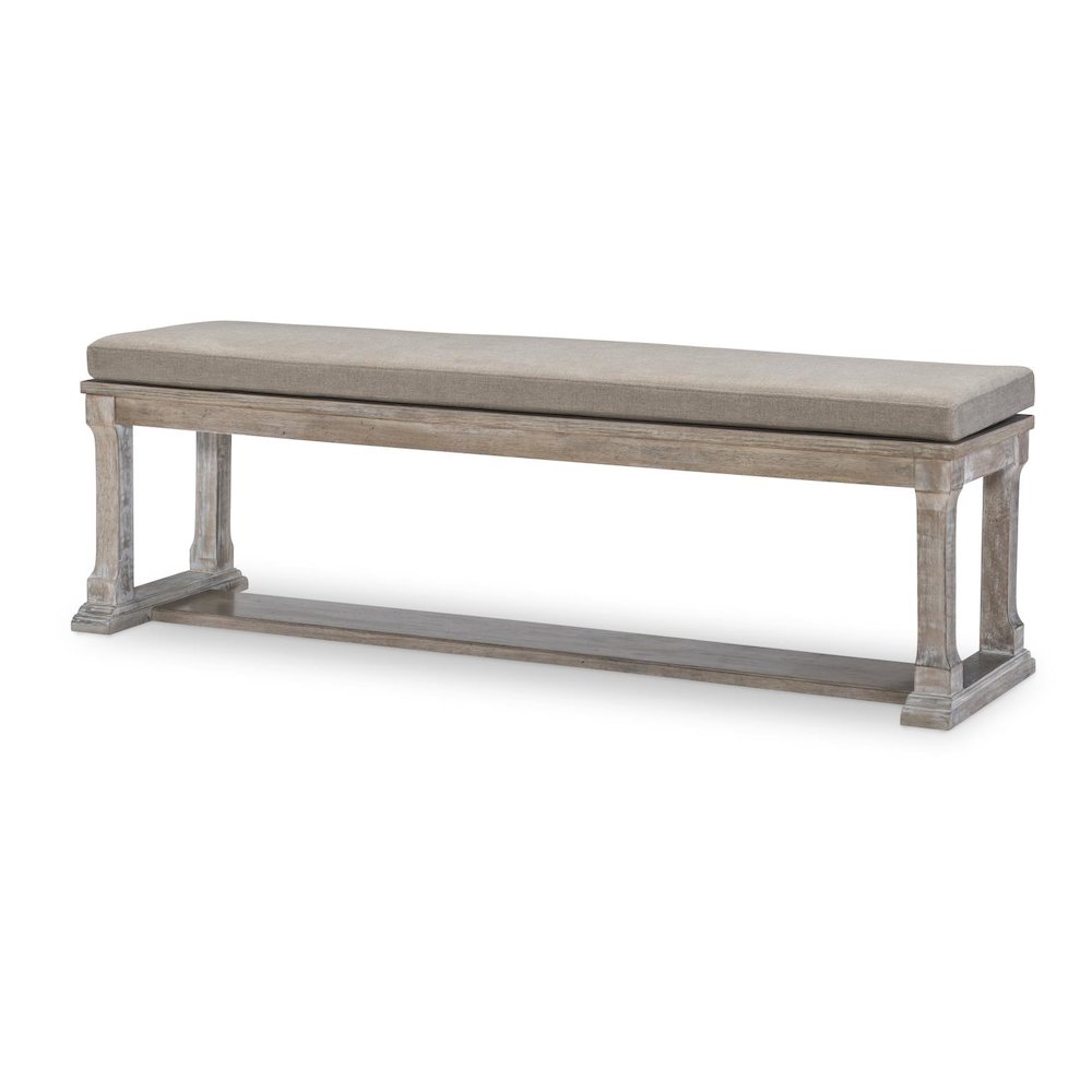 Halifax Bench (Kd, Wood Seat, Seat Height: 15"). Picture 1