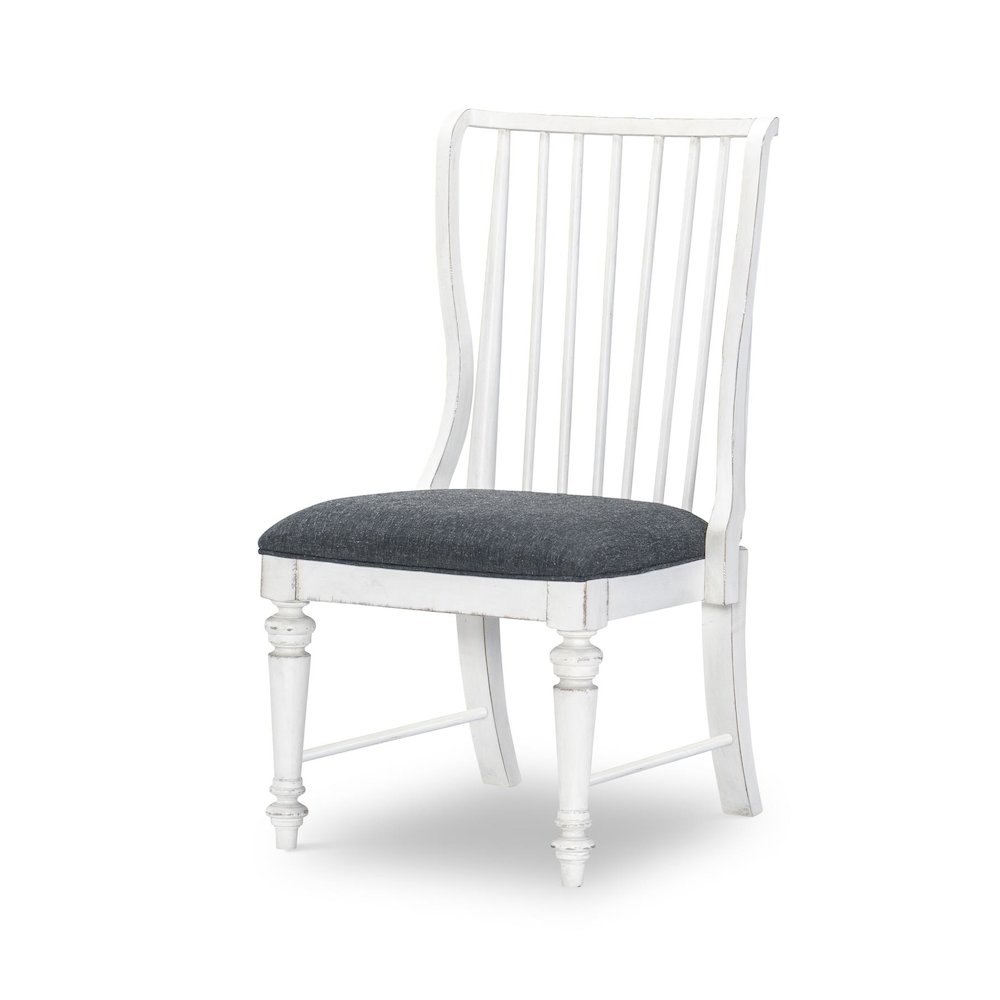 Cottage Park Slat Back Side Chair (Kd, Uph Seat, Seat Height: 19"). Picture 1
