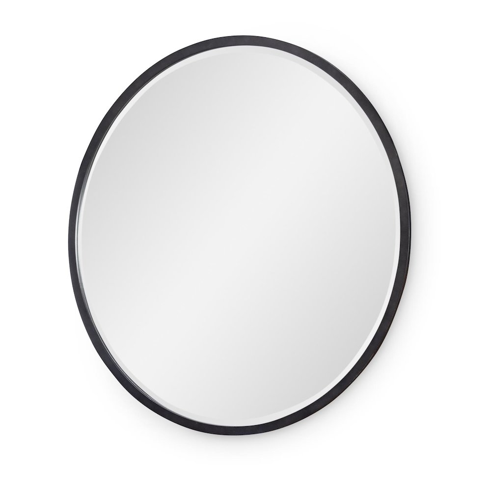 Artisan's Place Round Mirror (Black Finish). Picture 1