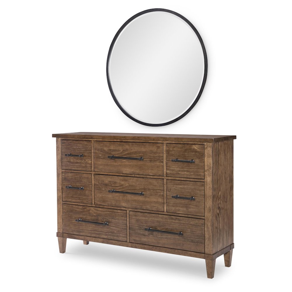Artisan's Place Round Mirror (Black Finish). Picture 2