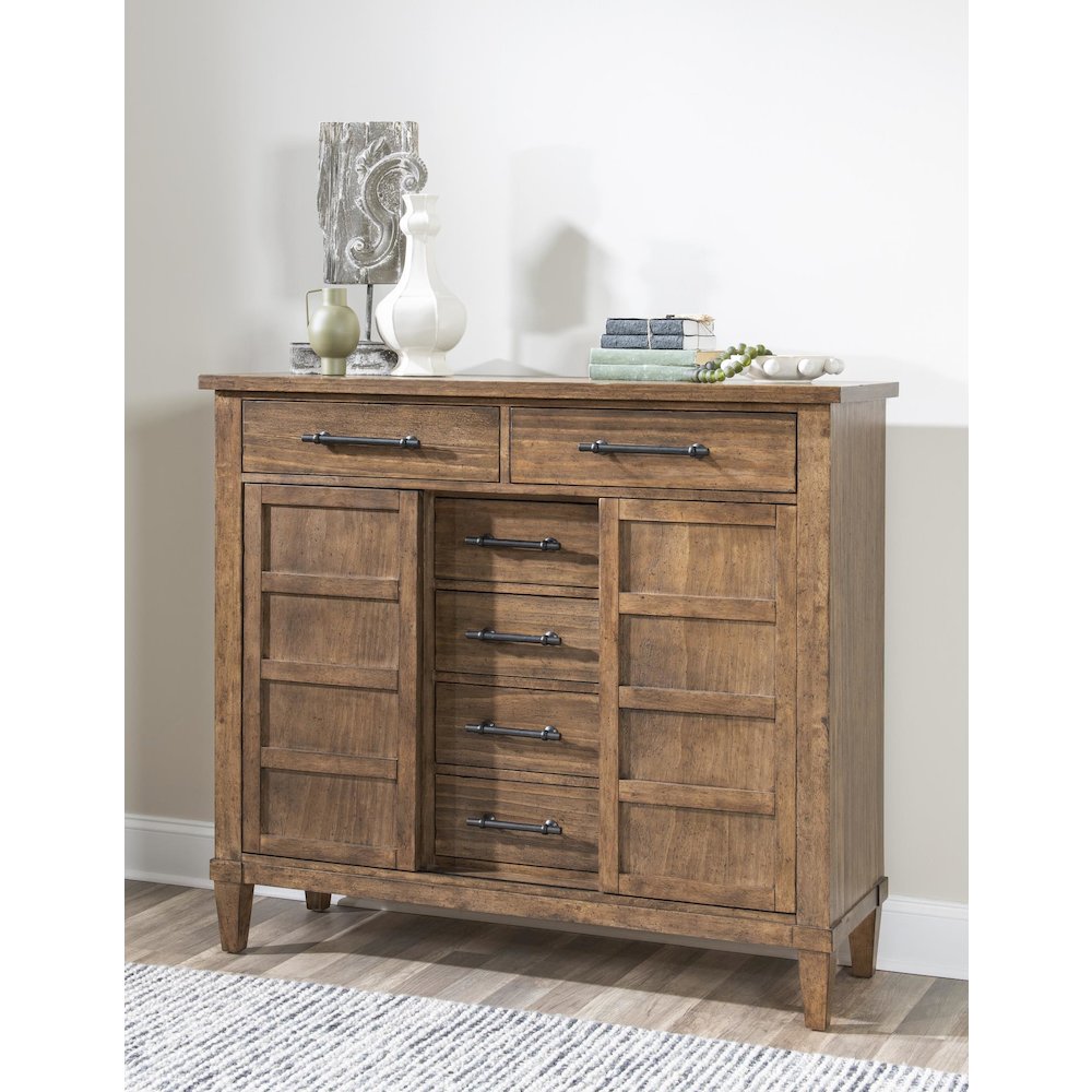Artisan's Place Door Chest (2 Doors W/ Adj. Shelf Each, 6 Drawers). Picture 4