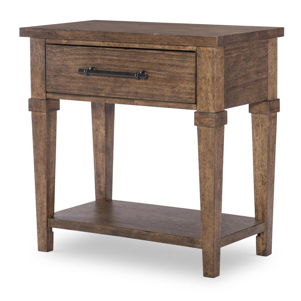 Artisan's Place Night Stand (1 Drawer, 1 Shelf, Power, 2 Outlets). Picture 1
