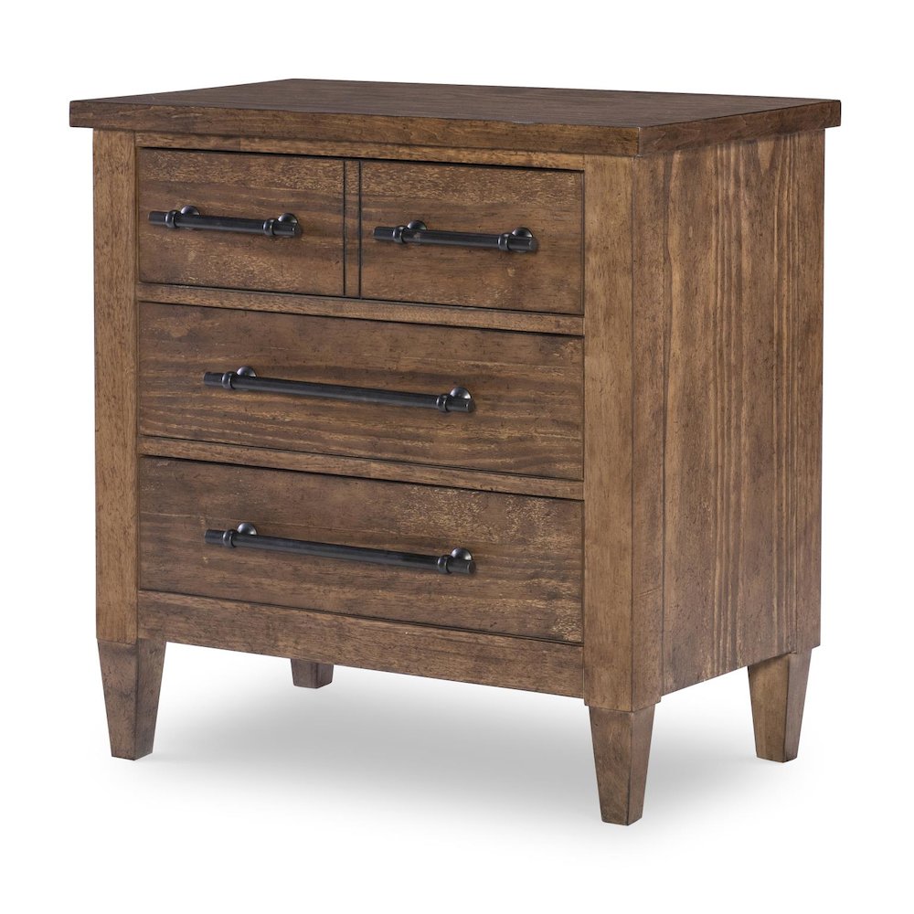 Artisan's Place Bedside Chest (3 Drawers, Power W/ 2 Outlets, 1 USB + 1 USB-C). Picture 1