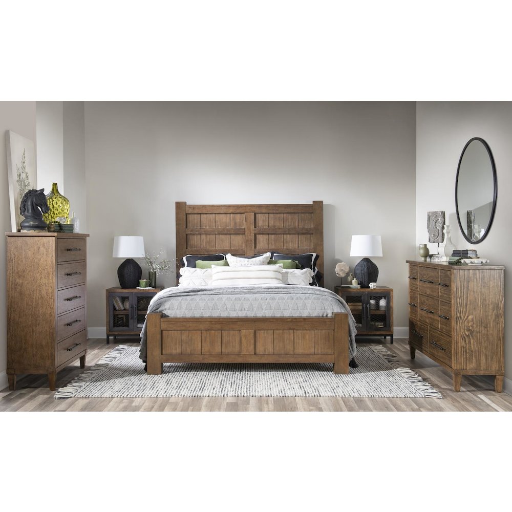 Artisan's Place Metal Door Night Stand (2 Doors W/ 2 Shelves). Picture 4