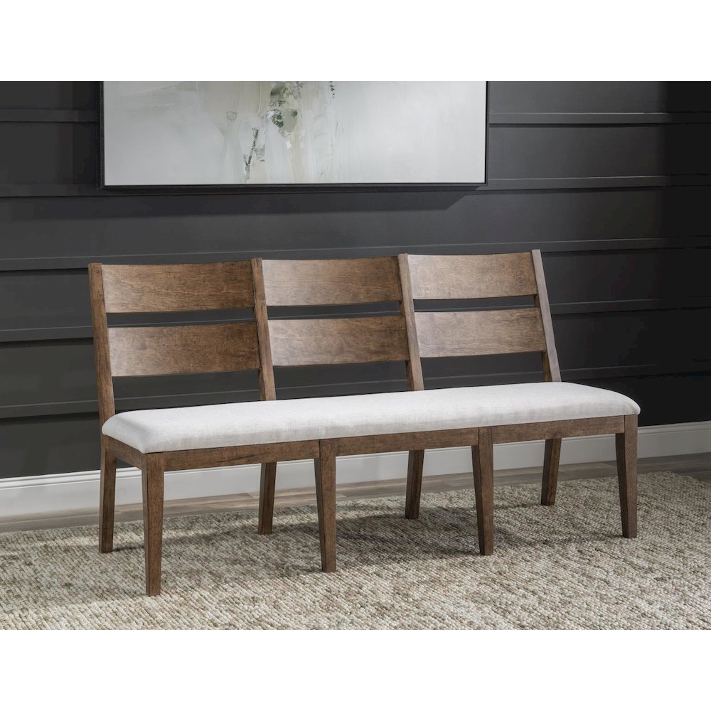 Artisan's Place Dining Bench, Vintage Pine / Ironwood. Picture 4