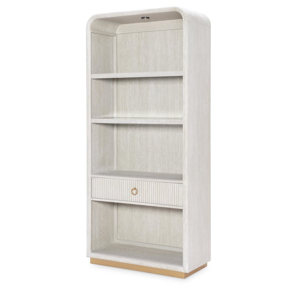 Miramar Etagere (1 Drawer, 2 Fixed Shelves, 2 Adj. Glass Shelves, Puck Light). Picture 1