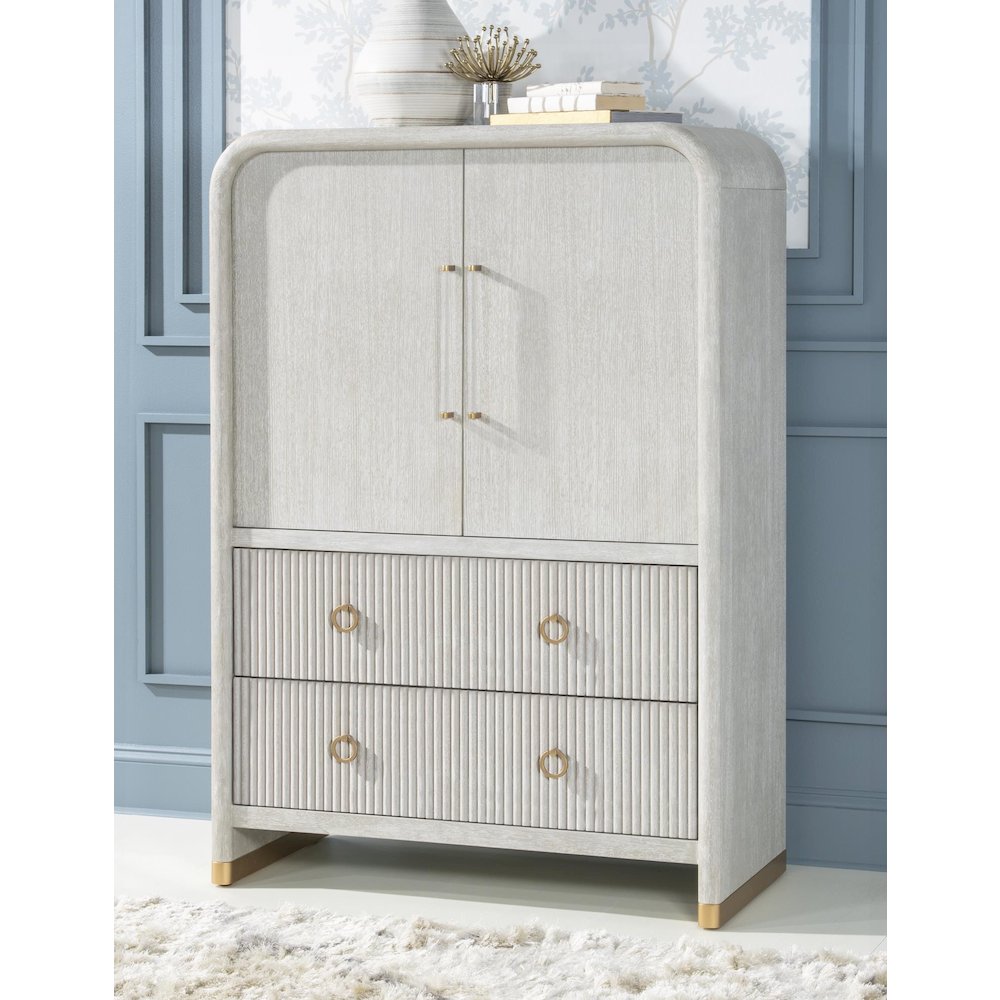Miramar Door Drawer Chest (2 Doors, 2 Drawers W/ 2 Adj. Shelves). Picture 3
