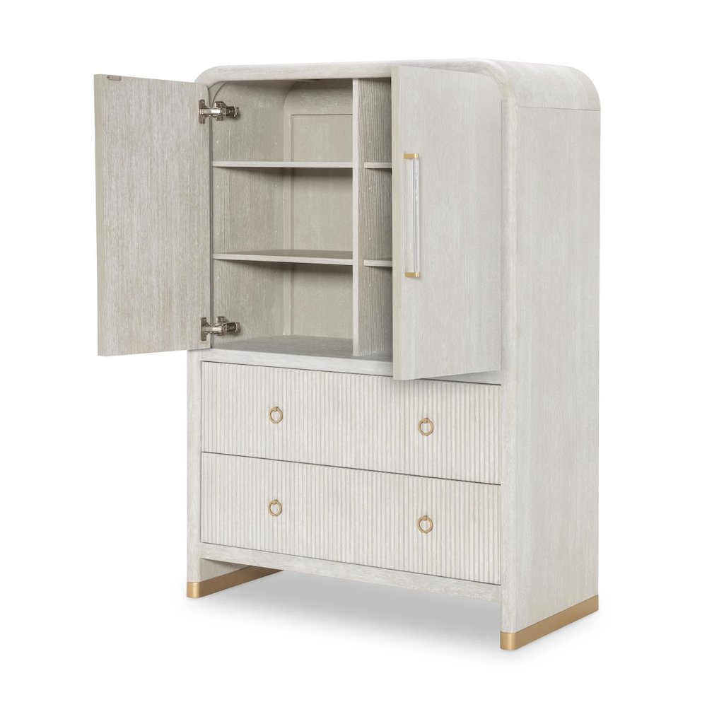 Miramar Door Drawer Chest (2 Doors, 2 Drawers W/ 2 Adj. Shelves). Picture 2