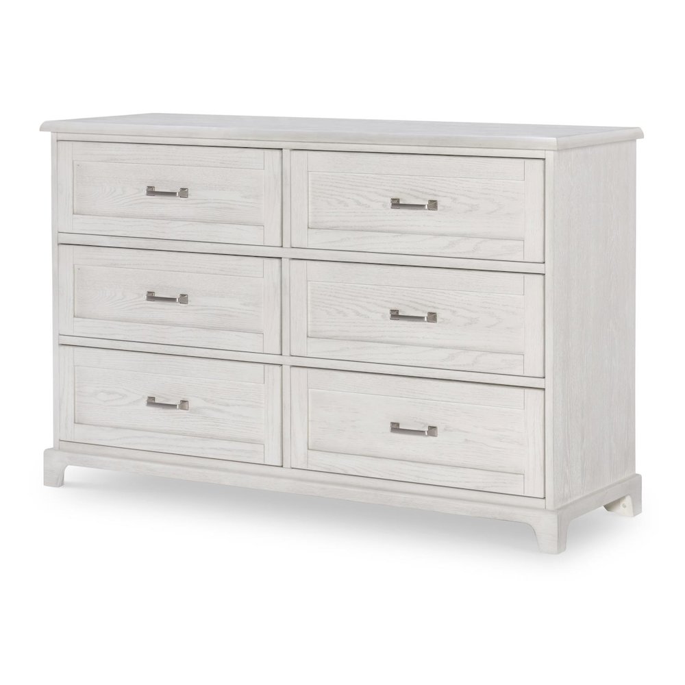 Ashton Dresser (6 Drawers), Bleached Linen. Picture 1