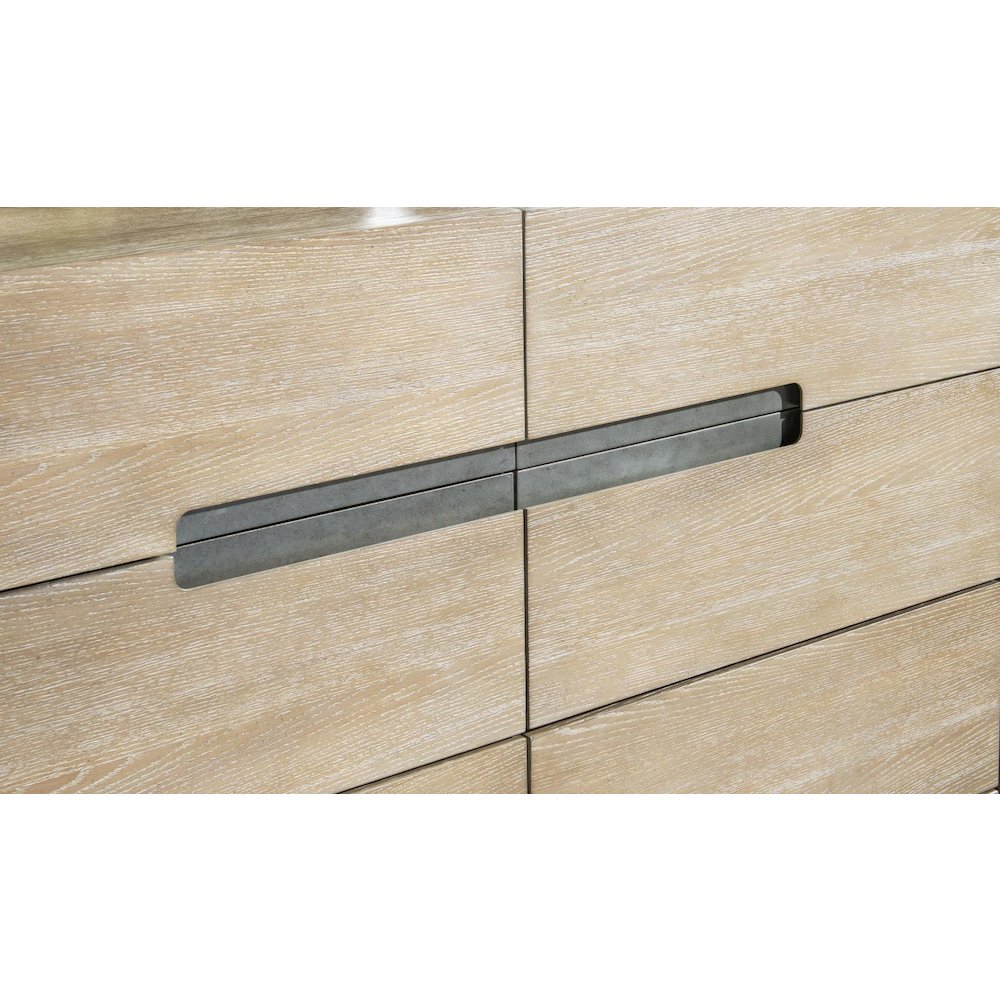 District Desk (1 Drawer), Weathered Oak. Picture 6
