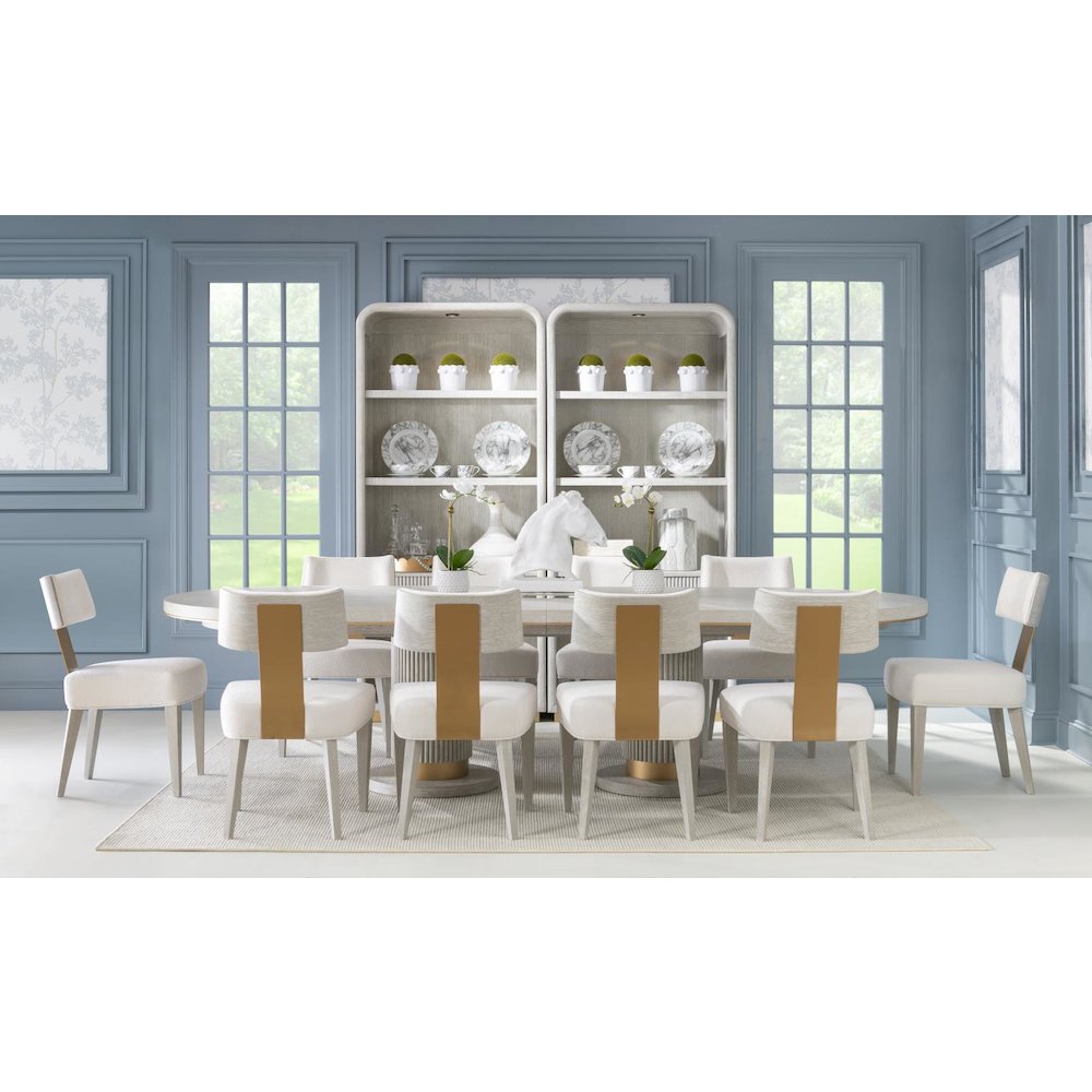 Miramar Etagere (1 Drawer, 2 Fixed Shelves, 2 Adj. Glass Shelves, Puck Light). Picture 6