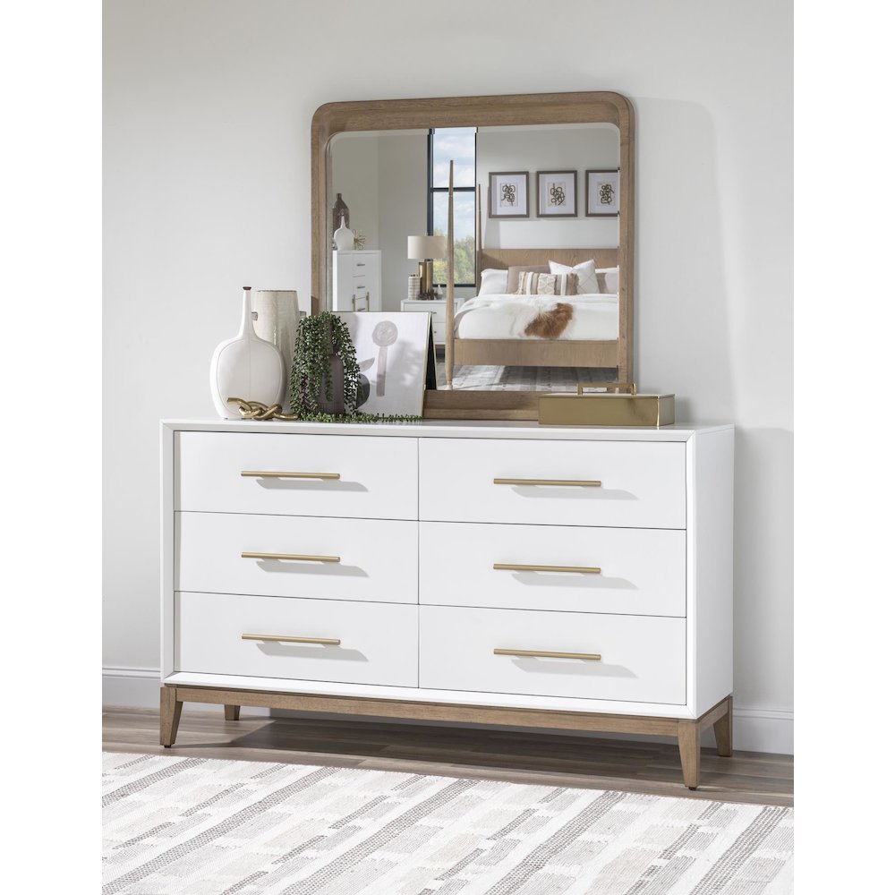 Melrose Rectangular Mirror (Beveled). Picture 3