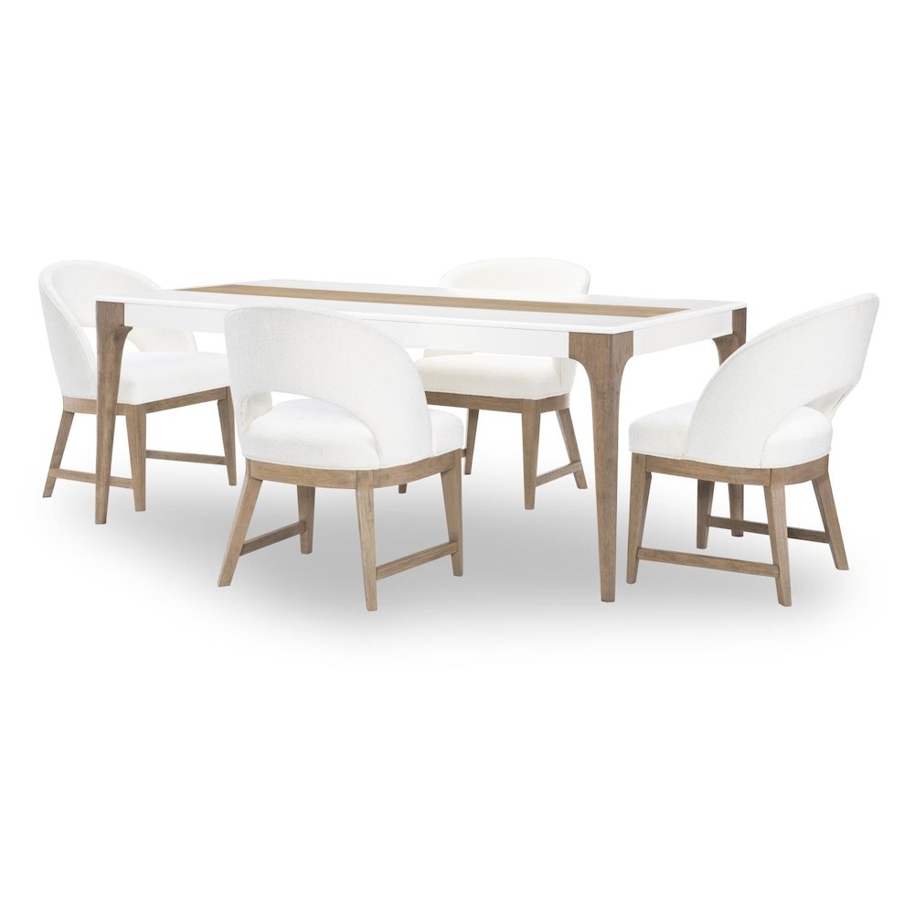 Melrose Rectangular Dining Table (Top Inlay With Desert Oak Panel). Picture 4