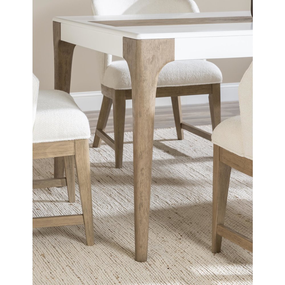 Melrose Rectangular Dining Table (Top Inlay With Desert Oak Panel). Picture 8