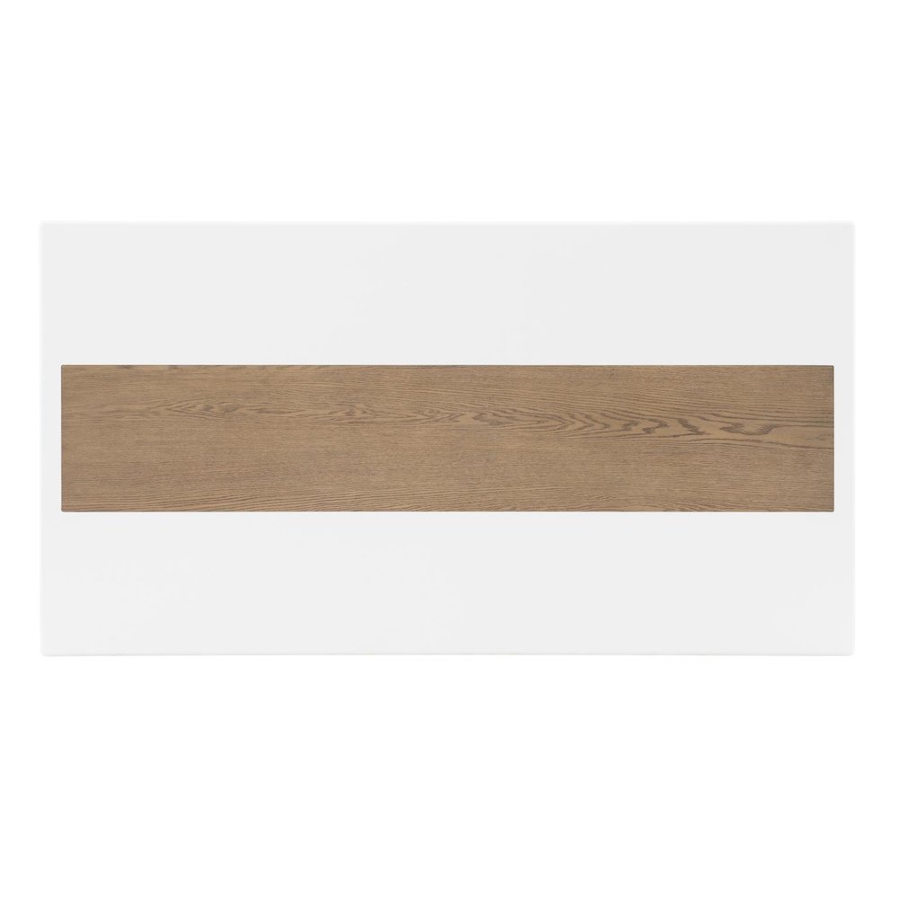 Melrose Rectangular Dining Table (Top Inlay With Desert Oak Panel). Picture 2