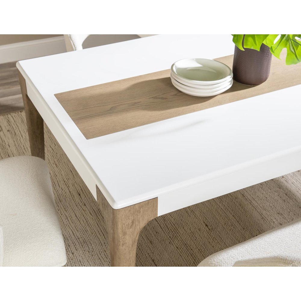Melrose Rectangular Dining Table (Top Inlay With Desert Oak Panel). Picture 7