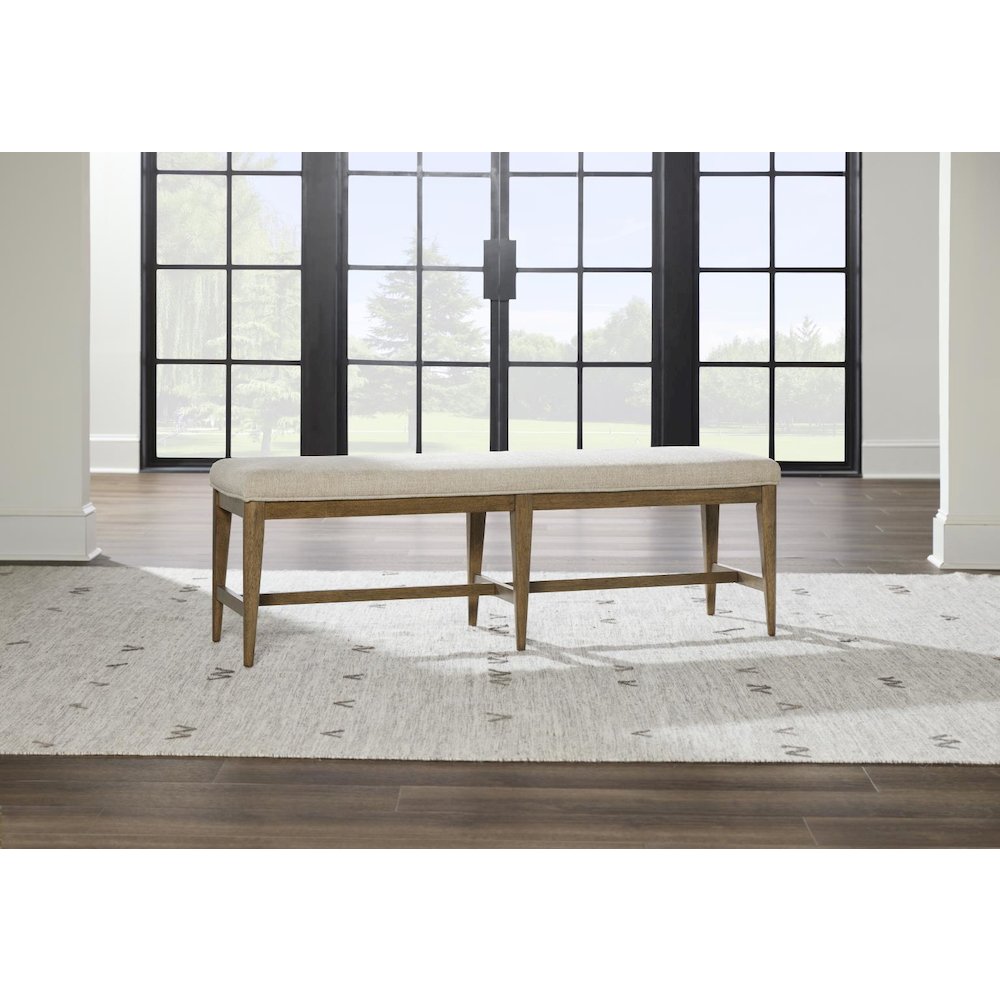 Beacon Hill Dining Bench, Dusted Barley Finish. Picture 2