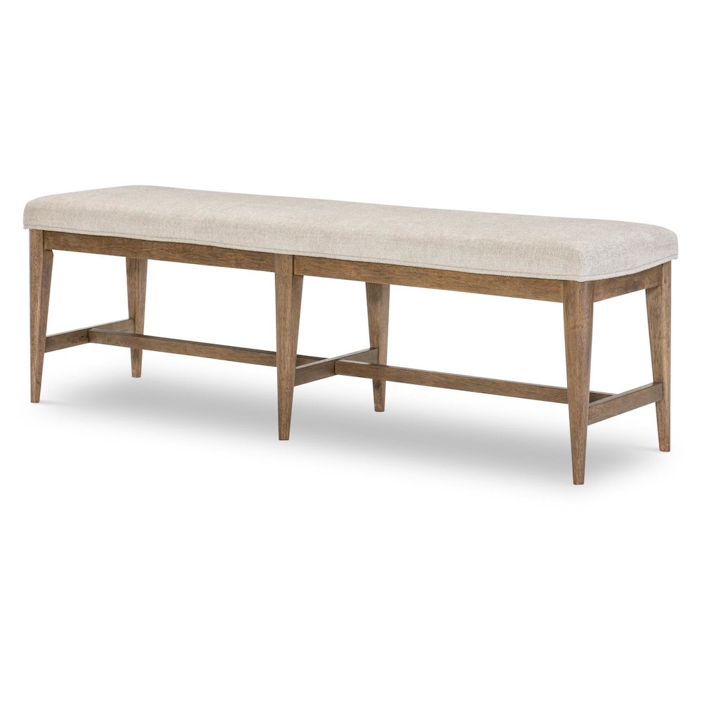 Beacon Hill Dining Bench, Dusted Barley Finish. Picture 1