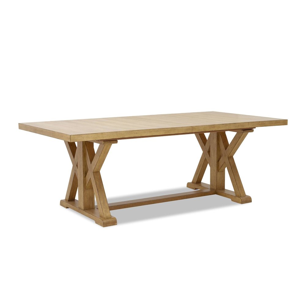 Today's Traditions Trestle Dining Table (one 20" leaf). Picture 2