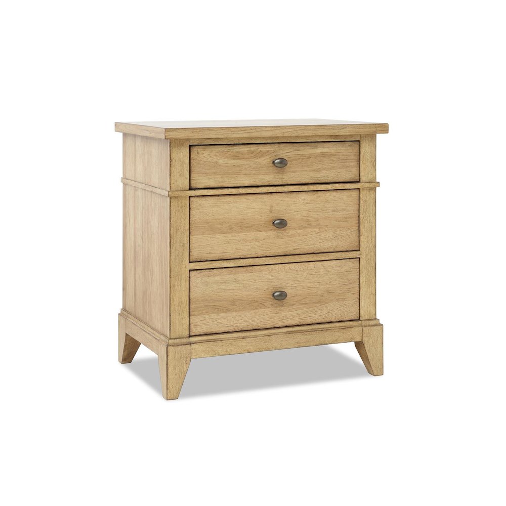 Today's Traditions Three Drawer Nightstand (1 USB and 1 USB-C). Picture 1
