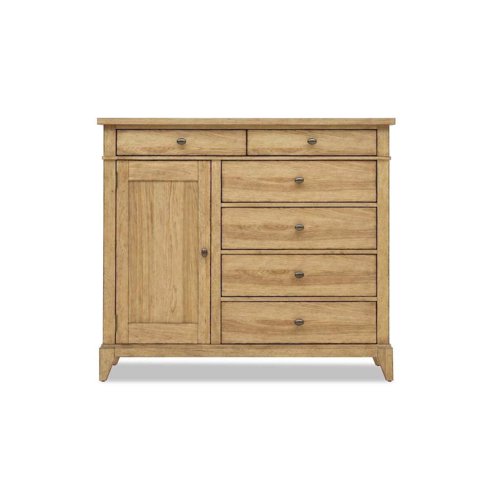 Bureau (6 drawers, 1 door, felt lined top drawers, cedar lined bottom drawer). Picture 1