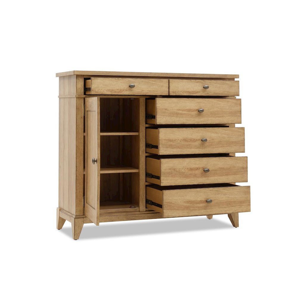 Bureau (6 drawers, 1 door, felt lined top drawers, cedar lined bottom drawer). Picture 2