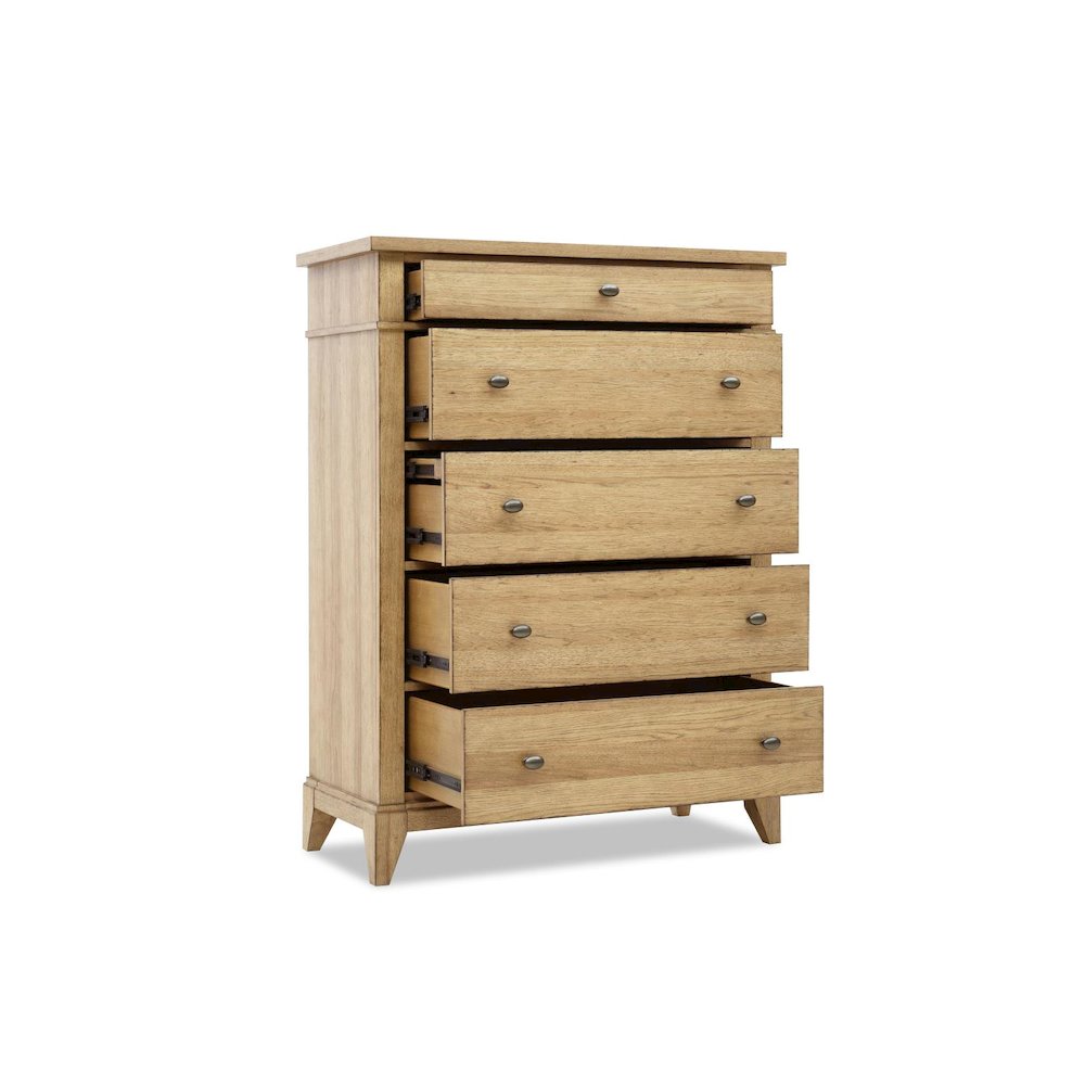 Drawer Chest (5 drawers, third drawer hidden jewelry tray,felt lined top drawer). Picture 2