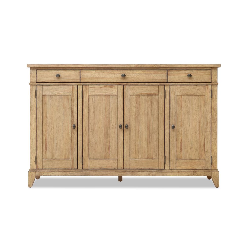 Credenza (4 doors, 3 drawers, 1 silver tray, 3 adj shelves). Picture 1
