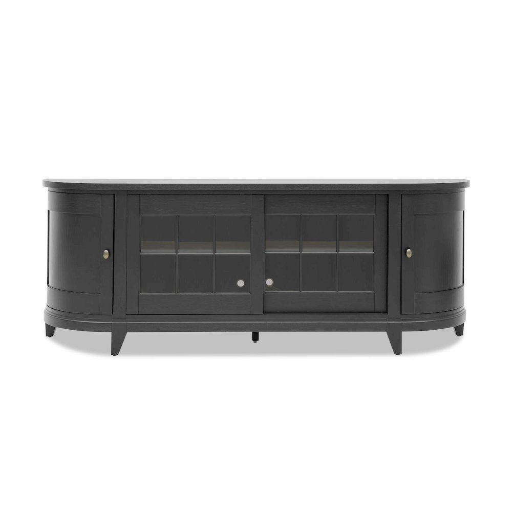 Entertainment Console (2 sliding doors, 2 doors, 4 adj shelves, 3 outlets). Picture 2