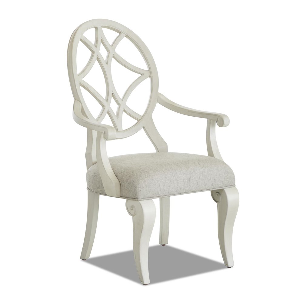 Jasper County Arm Chair (wood back, Uph seat). Picture 1