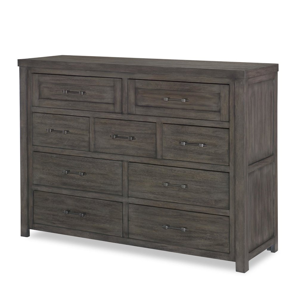 Bunkhouse Bureau (9 Drawers), Aged Barnwood. Picture 1