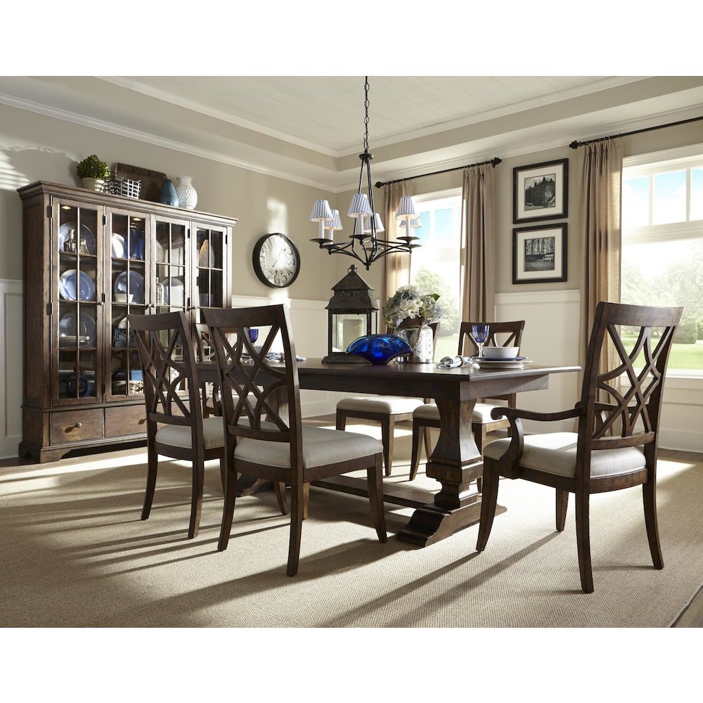 Trisha Yearwood Home Southern Kitchen Counter Height Dining Table (One 18" Leaf). Picture 3