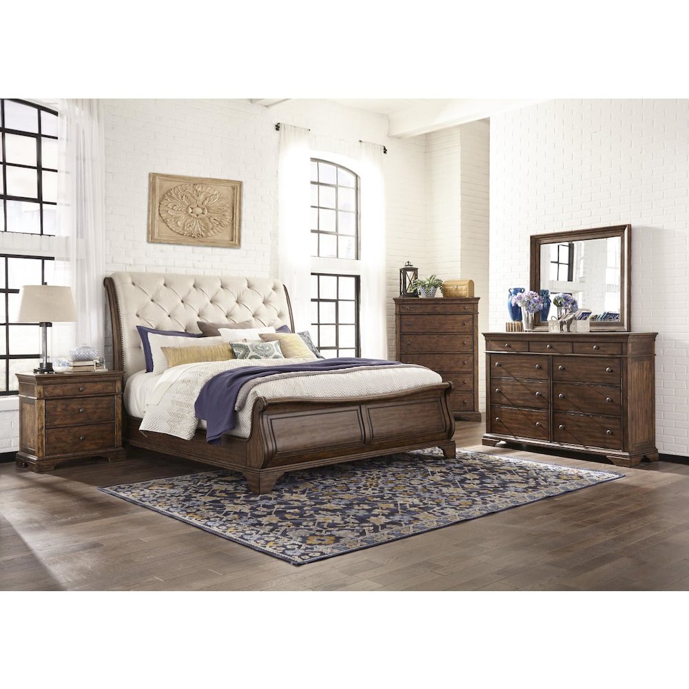 Trisha Yearwood Home I Remember You Three Drawer Nightstand (3 outlets). Picture 2