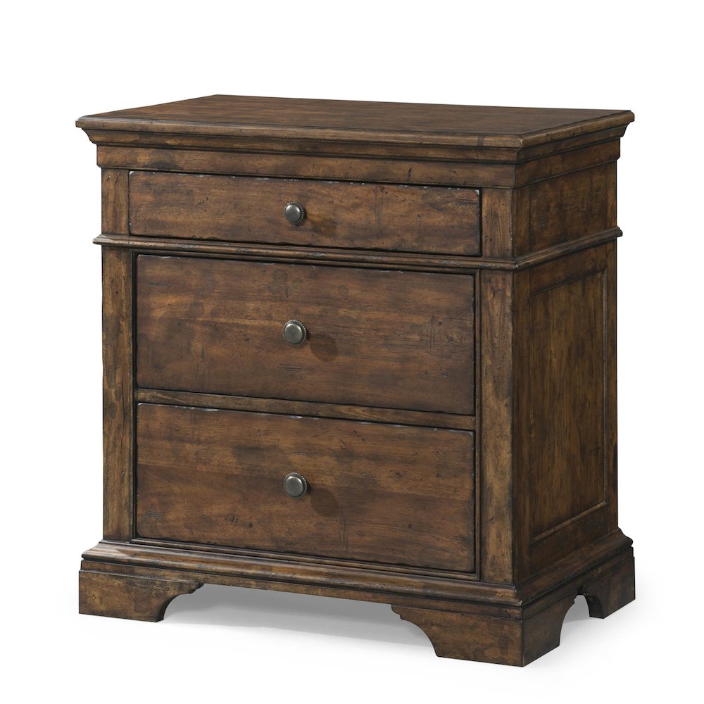 Trisha Yearwood Home I Remember You Three Drawer Nightstand (3 outlets). Picture 1