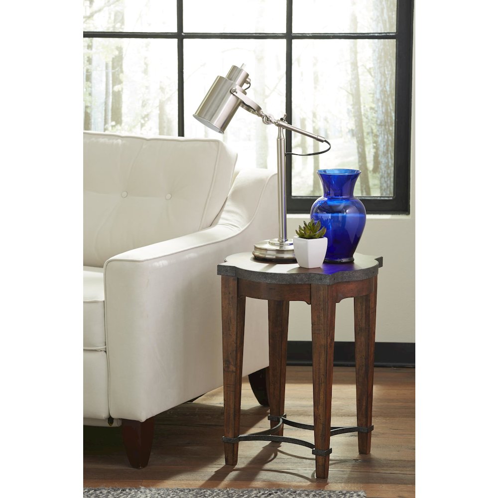 Trisha Yearwood Home Ginko Round Chairside Table. Picture 2