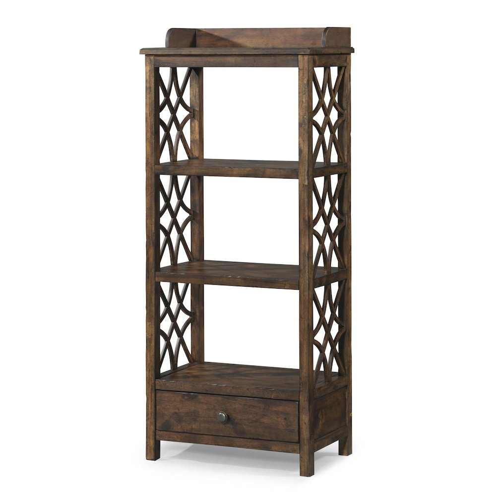 Trisha Yearwood Home Honeysuckle Etagere (2 shelves, 1 drawer, finished on back). Picture 1