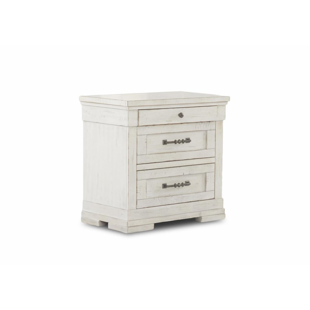 Coming Home Cozy Three Drawer Nightstand. Picture 1