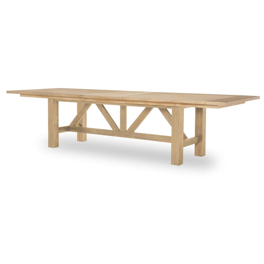 XXX's and OOO's Trestle Dining Table (Two 12" Leaves, Seats up to 12). Picture 3