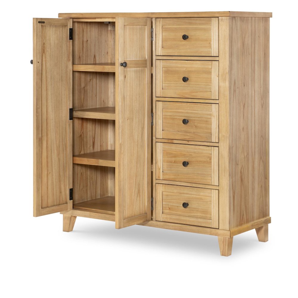 Door/Drawer Chest (2 Doors, 2 ADJ Shelves, 2 Fixed Shelves, 5 Drawers). Picture 2
