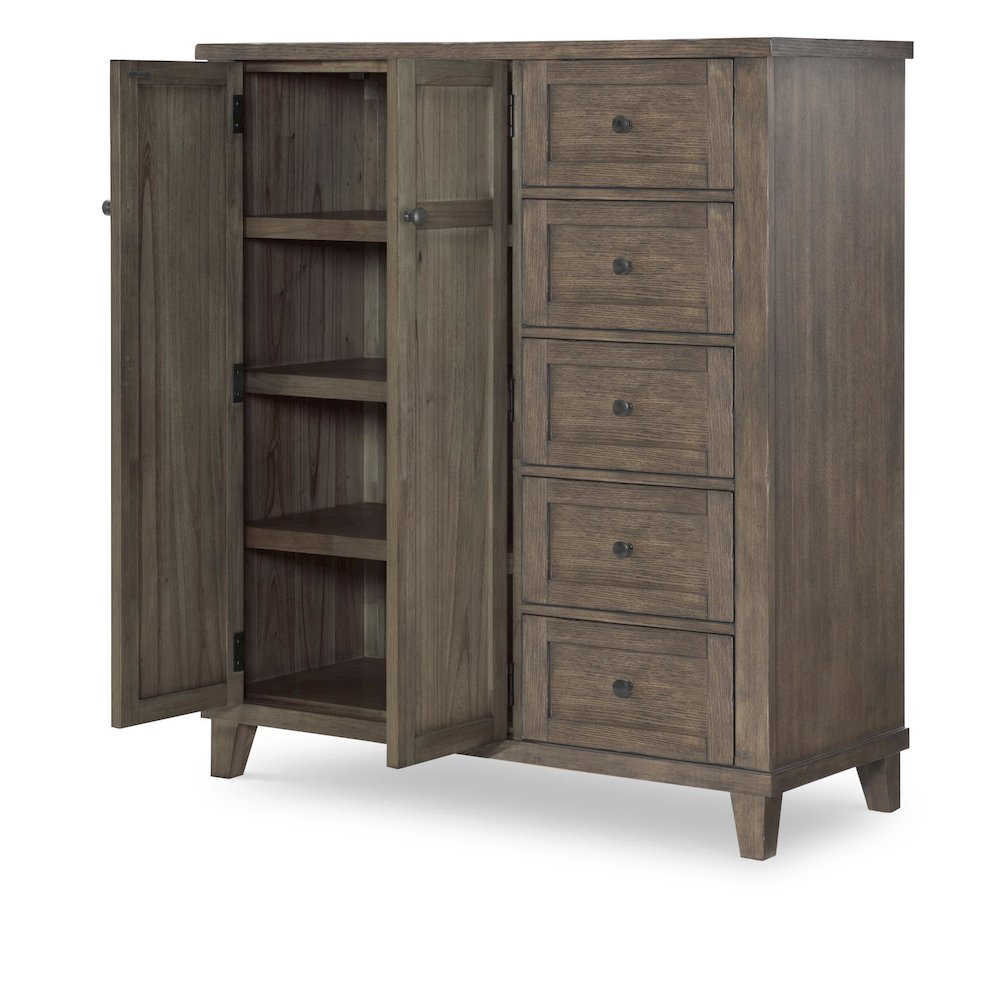 Door/Drawer Chest (2 Doors, 2 ADJ Shelves, 2 Fixed Shelves, 5 Drawers). Picture 2